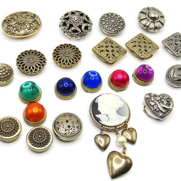 Vintage Button Covers Lot of 22 - Picture 1 of 6